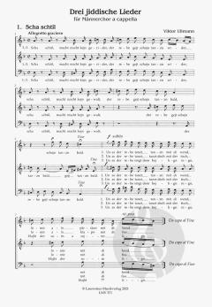 3 jiddische Lieder von Viktor Ullmann 