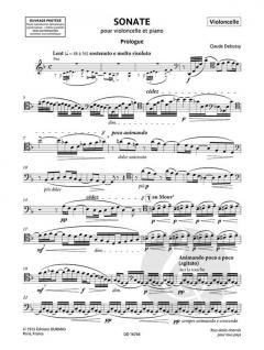 Sonate pour violoncelle et piano im Alle Noten Shop kaufen