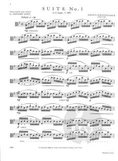 6 Suiten für Violoncello solo von Johann Sebastian Bach 