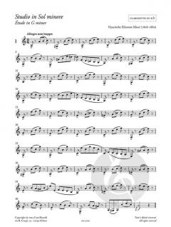 Etudes for clarinet 