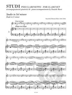 Etudes for clarinet 