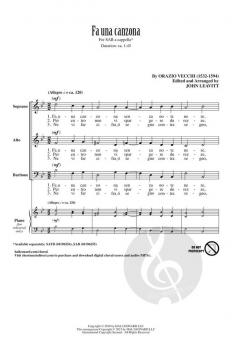 Fa Una Canzona von Orazio Vecchi 