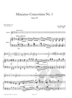Miniatur-Concertino Nr. 1 D-Dur - op. 94 