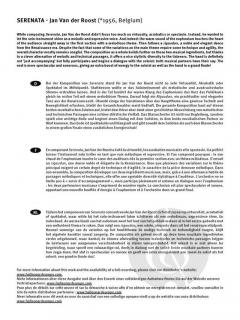 Serenata von Jan van der Roost 