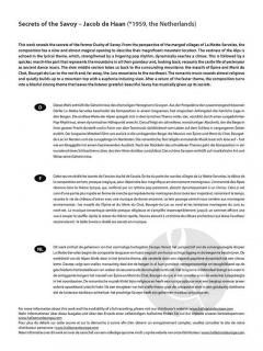 Secrets of the Savoy (Partitur + Stimmen) 