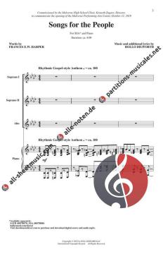 Songs For The People (SSA) von Rollo Dilworth 