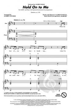 Hold On to Me (SATB) 
