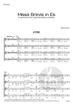 Missa Brevis in Es von Tobias Psaier 