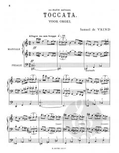 Toccata für Orgel von Samuel de Vrind im Alle Noten Shop kaufen