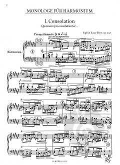 Monologe für Harmonium op.33 von Sigfrid Karg-Elert 