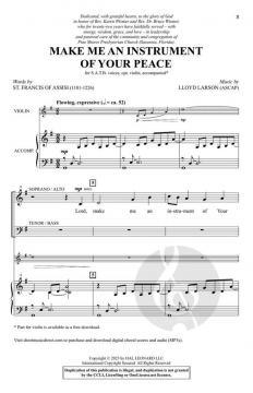 Make Me an Instrument of Your Peace 