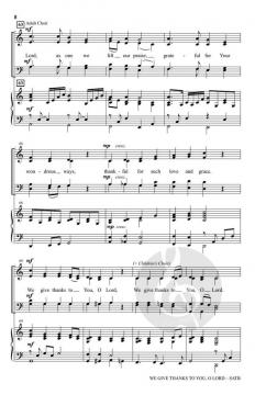 We Give Thanks to You, O Lord 