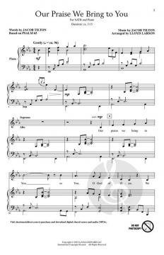 Our Praise We Bring to You 