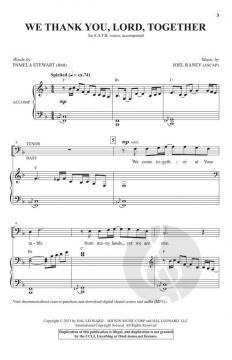 We Thank You, Lord, Together 