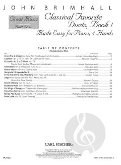 Classical Favorite Duets 1 