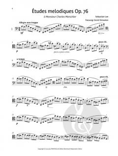 6 Études mélodiques op.76 von Sebastian Lee 