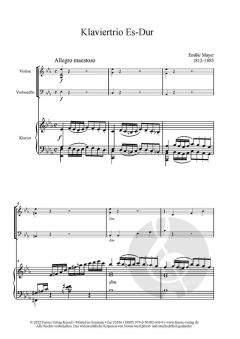 Klaviertrio Es-Dur von Emilie Mayer 