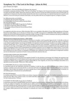 Symphony No. 1 The Lord of the Rings 