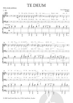 Te Deum (vocal score) 