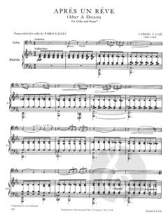 Après un rêve op. 7/1 von Gabriel Fauré 