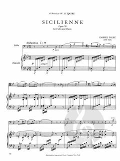 Sicilienne Op. 78 von Gabriel Fauré 