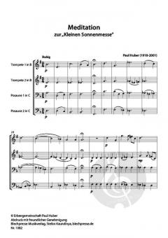 Meditation zur „Kleinen Sonnenmesse“ 