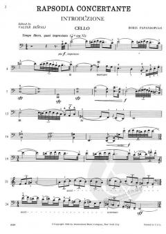 Rapsodia Concertante von Boris Papandopulo 