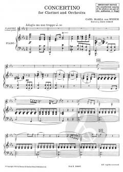 Concertino Es-Dur op. 26 von Carl Maria von Weber 
