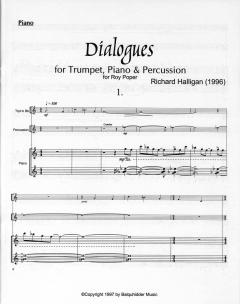 Dialogues For Trumpet, Piano & Percussion (Richard Halligan) 