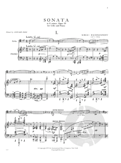 Sonata in G minor, Op. 19 von Sergei Rachmaninow 