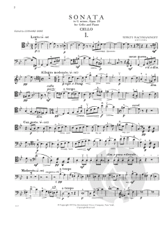 Sonata in G minor, Op. 19 von Sergei Rachmaninow 