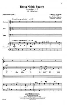 Dona Nobis Pacem From 'Mass in C' (Leopold Mozart) 