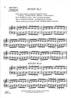 Early Technical Studies from Schmitt and Hanon 