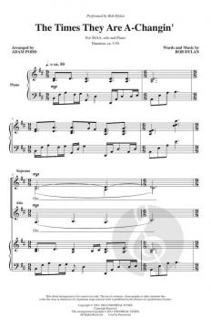 The Times They Are A-Changin' von B. Dylan 