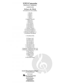 UFO Concerto von Johan de Meij 