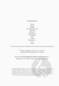The Young Person's Guide to the Orchestra op. 34 von Benjamin Britten 
