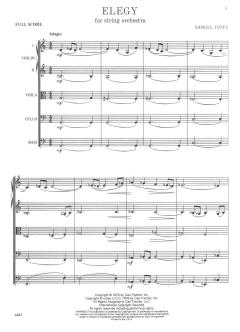 Elegy for String Orchestra von Samuel Jones 
