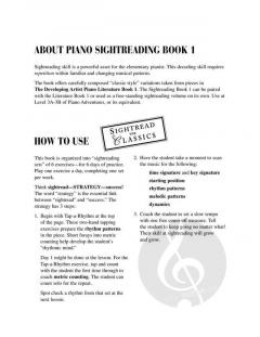 Preparatory Piano Sightreading 1 von Nancy Faber 