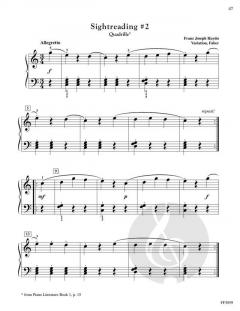 Preparatory Piano Sightreading 1 von Nancy Faber 