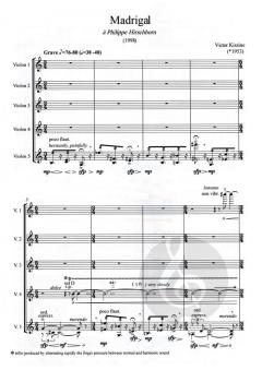 Madrigal von Victor Kissine 