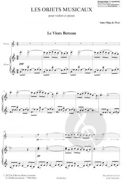 Les objets musicaux Vol.1 von Pass Anne-Olga 