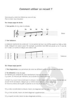 Bloc guitare - Tablatures, grilles et chord boxes 