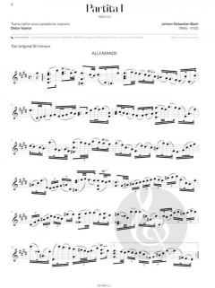 Partita n°1 BWV1002 von Johann Sebastian Bach 