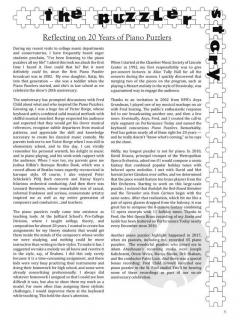 Bruce Adolphe's Piano Puzzlers-20th Anniversary Edition 