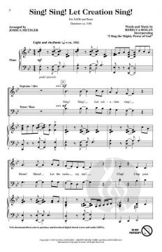 Sing! Sing! Let Creation Sing! 