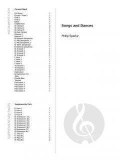 Songs and Dances von Philip Sparke 