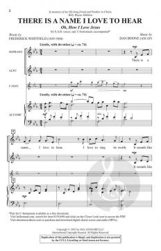 There Is a Name I Love to Hear 