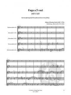 Fuga a 5 voci BWV 849 von Johann Sebastian Bach 