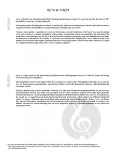 Hymn at Twilight von Philip Sparke 