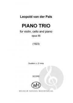 Piano Trio op. 56 von Leopold van der Pals 